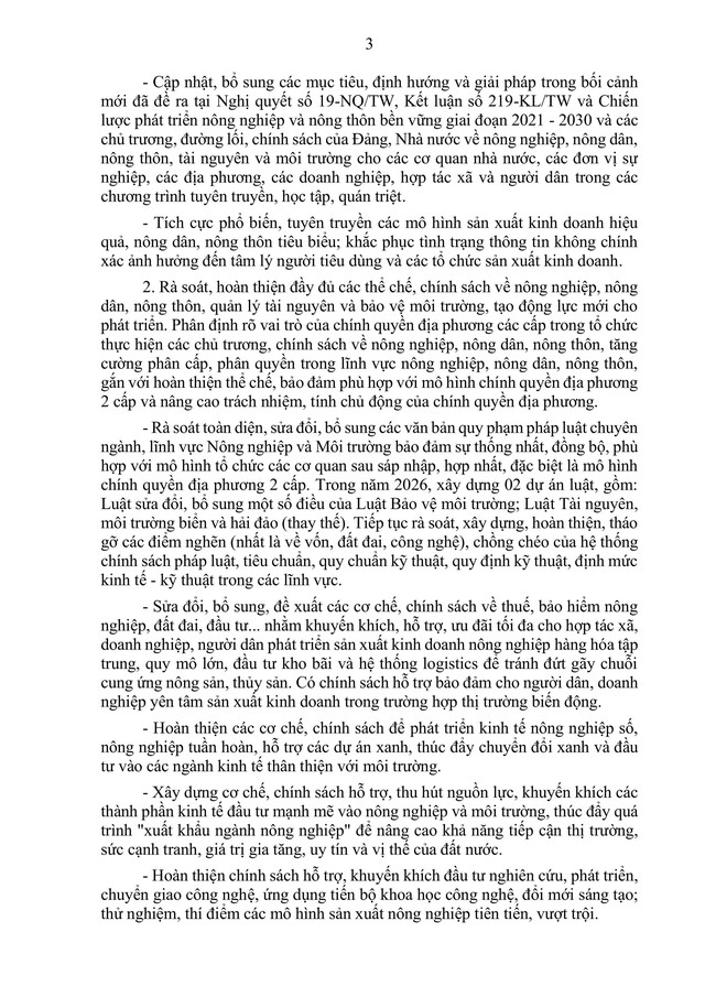 NGHỊ QUYẾT MỚI của CHÍNH PHỦ về NÔNG NGHIỆP, NÔNG DÂN, NÔNG THÔN- Ảnh 5. NGHỊ QUYẾT MỚI của CHÍNH PHỦ về NÔNG NGHIỆP, NÔNG DÂN, NÔNG THÔN- Ảnh 5.
