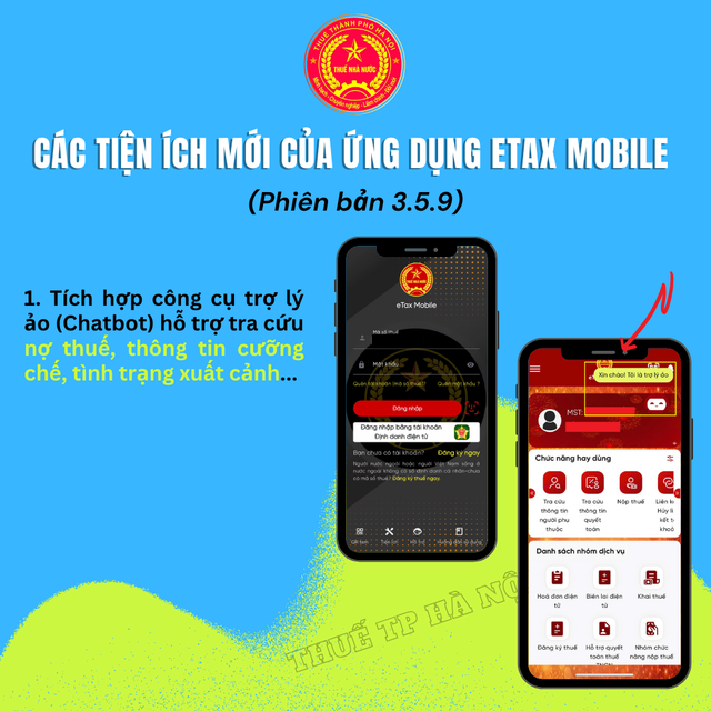 Các tiện ích mới của ứng dụng Etax mobile- Ảnh 1.