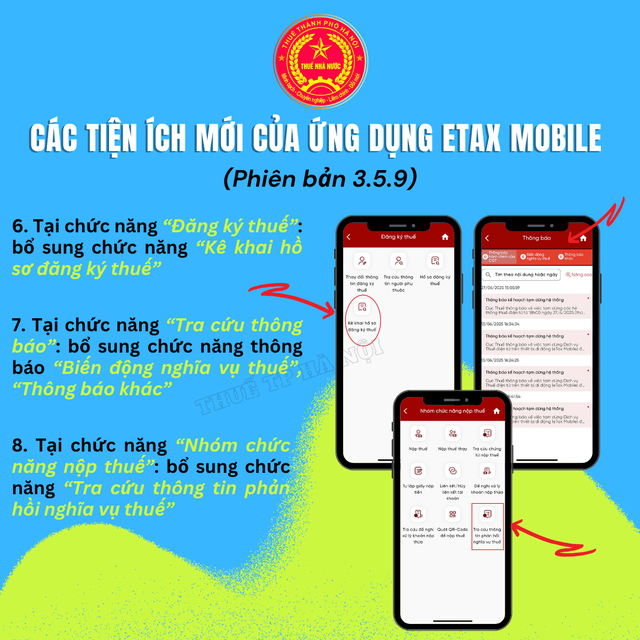 Các tiện ích mới của ứng dụng Etax mobile- Ảnh 4.