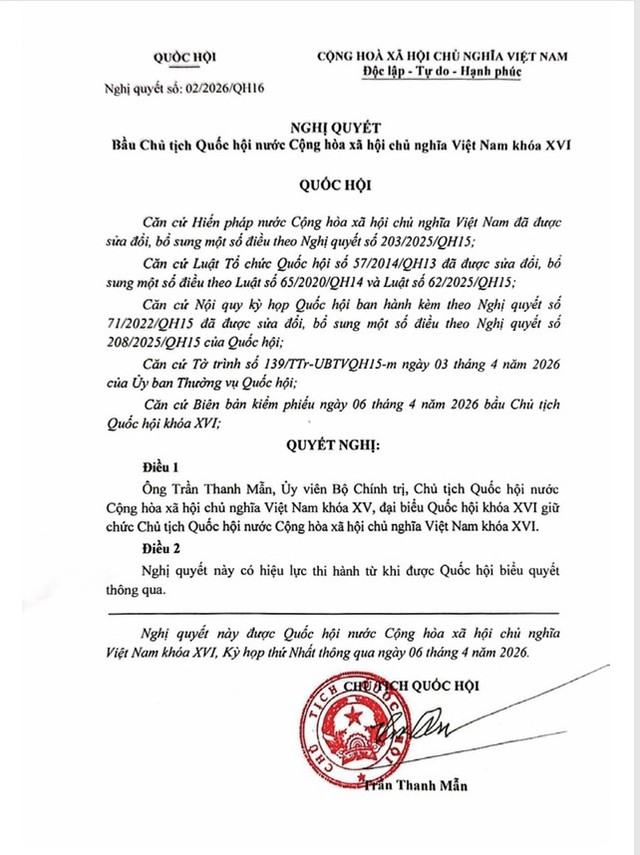 DANH SÁCH NHÂN SỰ CHỦ TỊCH QUỐC HỘI, PHÓ CHỦ TỊCH QUỐC HỘI, ỦY VIÊN ỦY BAN THƯỜNG VỤ QUỐC HỘI KHÓA XVI- Ảnh 2.