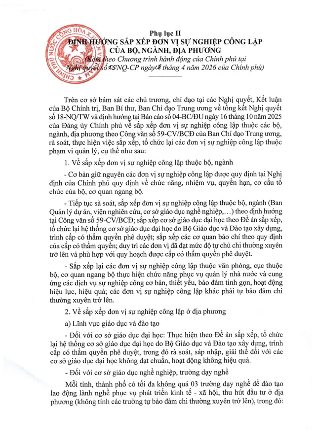 TOÀN VĂN: Nghị quyết 105/NQ-CP của Chính phủ về tiếp tục xây dựng, hoàn thiện tổ chức bộ máy- Ảnh 26.