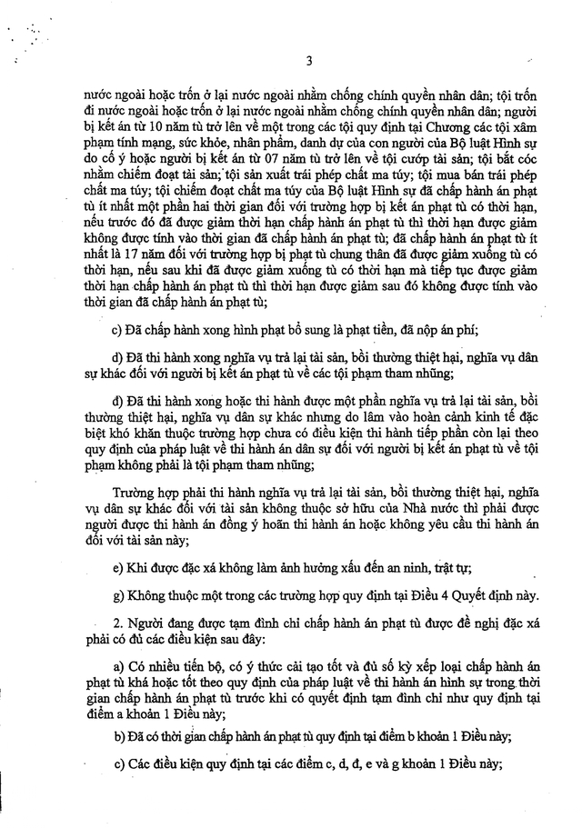 TOÀN VĂN: Quyết định 457/QĐ-CTN về đặc xá năm 2026- Ảnh 3.