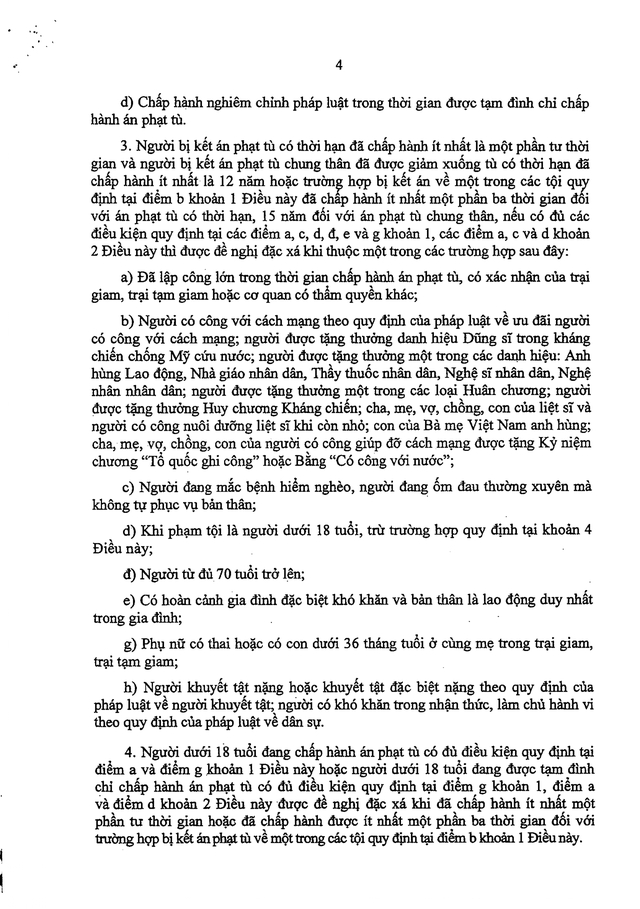 TOÀN VĂN: Quyết định 457/QĐ-CTN về đặc xá năm 2026- Ảnh 4.