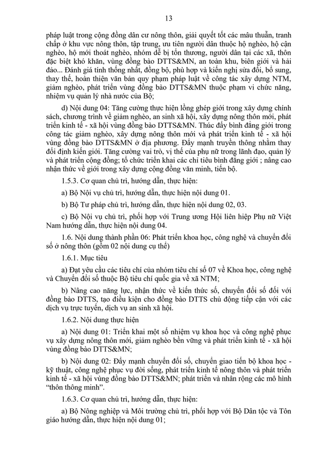 TOÀN VĂN: Quyết định 417/QĐ-BNNMT về xây dựng nông thôn mới, phát triển kinh tế - xã hội- Ảnh 13. TOÀN VĂN: Quyết định 417/QĐ-BNNMT về xây dựng nông thôn mới, phát triển kinh tế - xã hội- Ảnh 13.