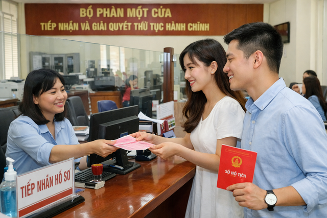 Người dân đăng ký hộ tịch tại bất kỳ UBND cấp xã nào mà không phụ thuộc nơi cư trú- Ảnh 1. Người dân đăng ký hộ tịch tại bất kỳ UBND cấp xã nào mà không phụ thuộc nơi cư trú- Ảnh 1.