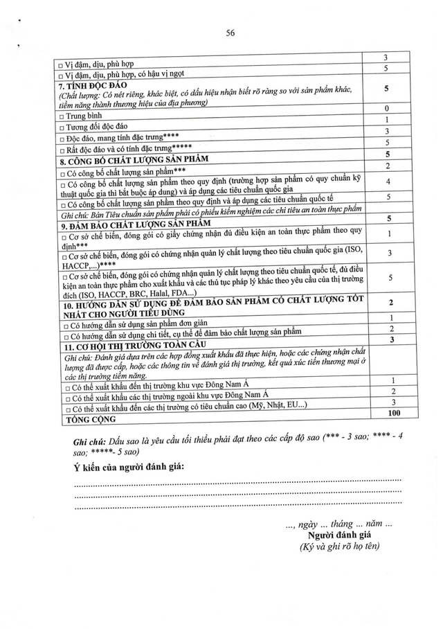 Quyết định số 26/2026/QĐ-TTg: Bộ tiêu chí và quy trình đánh giá, phân hạng sản phẩm OCOP- Ảnh 73. Quyết định số 26/2026/QĐ-TTg: Bộ tiêu chí và quy trình đánh giá, phân hạng sản phẩm OCOP- Ảnh 73.