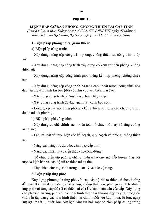 Hướng dẫn xây dựng kế hoạch PHÒNG, CHỐNG THIÊN TAI ở cấp tỉnh, cấp xã- Ảnh 26.