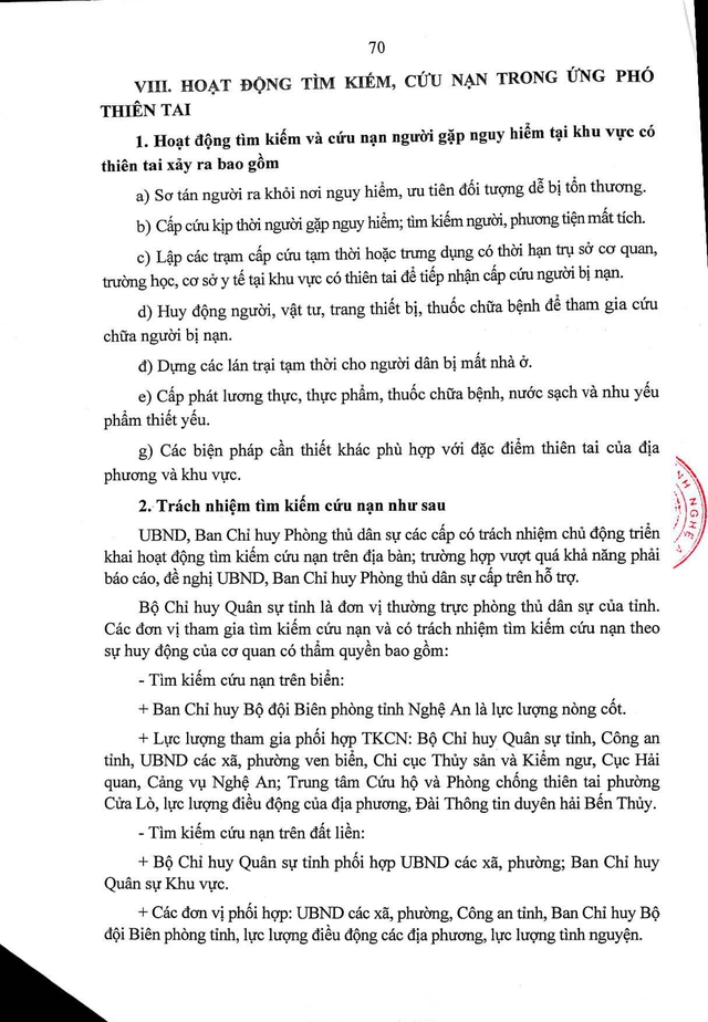5 kịch bản ứng phó thiên tai khi có bão mạnh và nước dâng của Nghệ An- Ảnh 71.