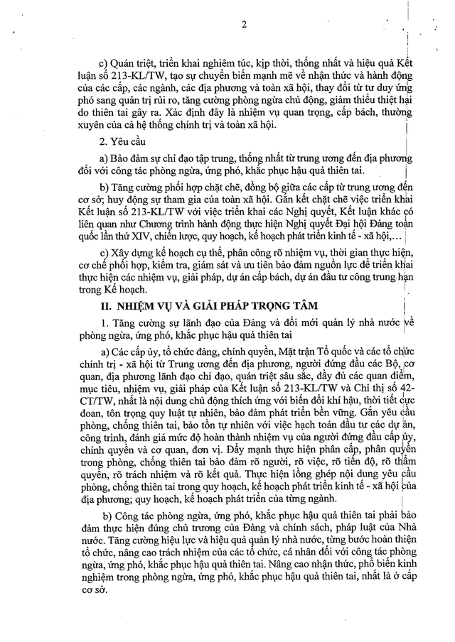 TOÀN VĂN: Nghị quyết 116/NQ-CP về phòng ngừa, ứng phó, khắc phục hậu quả thiên tai- Ảnh 2.