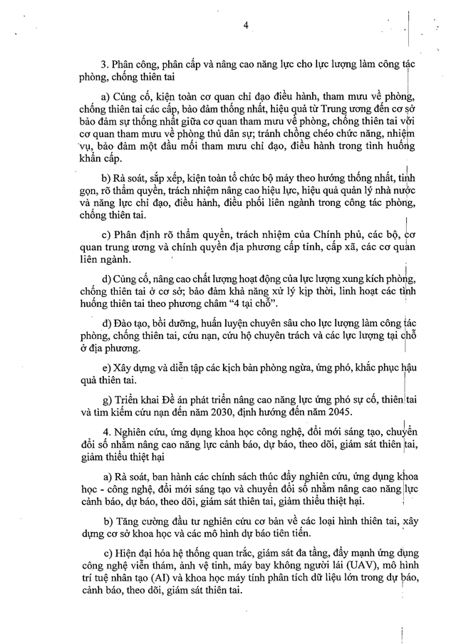 TOÀN VĂN: Nghị quyết 116/NQ-CP về phòng ngừa, ứng phó, khắc phục hậu quả thiên tai- Ảnh 4.