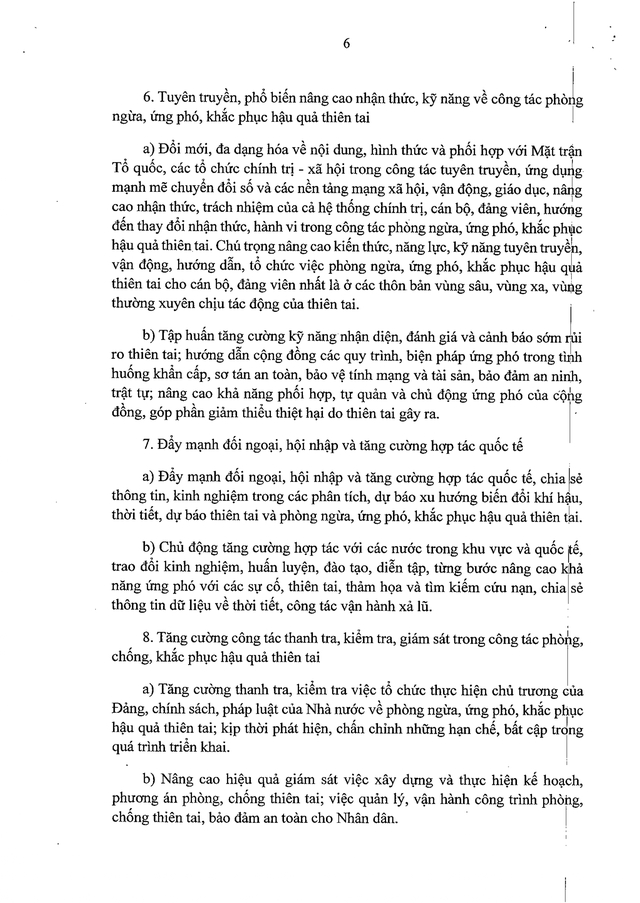 TOÀN VĂN: Nghị quyết 116/NQ-CP về phòng ngừa, ứng phó, khắc phục hậu quả thiên tai- Ảnh 6.