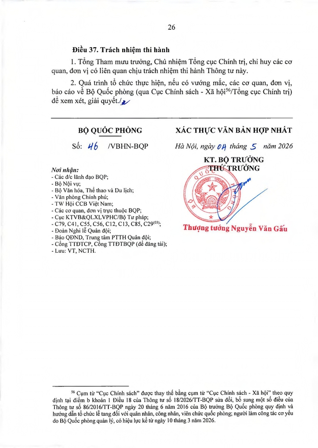 Thông tư quy định, hướng dẫn tổ chức lễ tang quân nhân, công nhân, viên chức, người làm công tác cơ yếu quốc phòng- Ảnh 26.