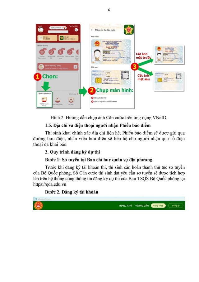 Hướng dẫn thí sinh dự thi Đánh giá năng lực tuyển sinh đại học khối trường Quân đội 2026- Ảnh 4.