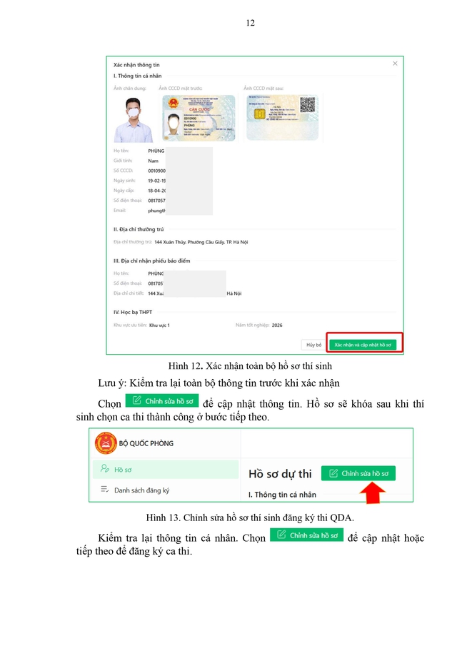 Hướng dẫn thí sinh dự thi Đánh giá năng lực tuyển sinh đại học khối trường Quân đội 2026- Ảnh 10.