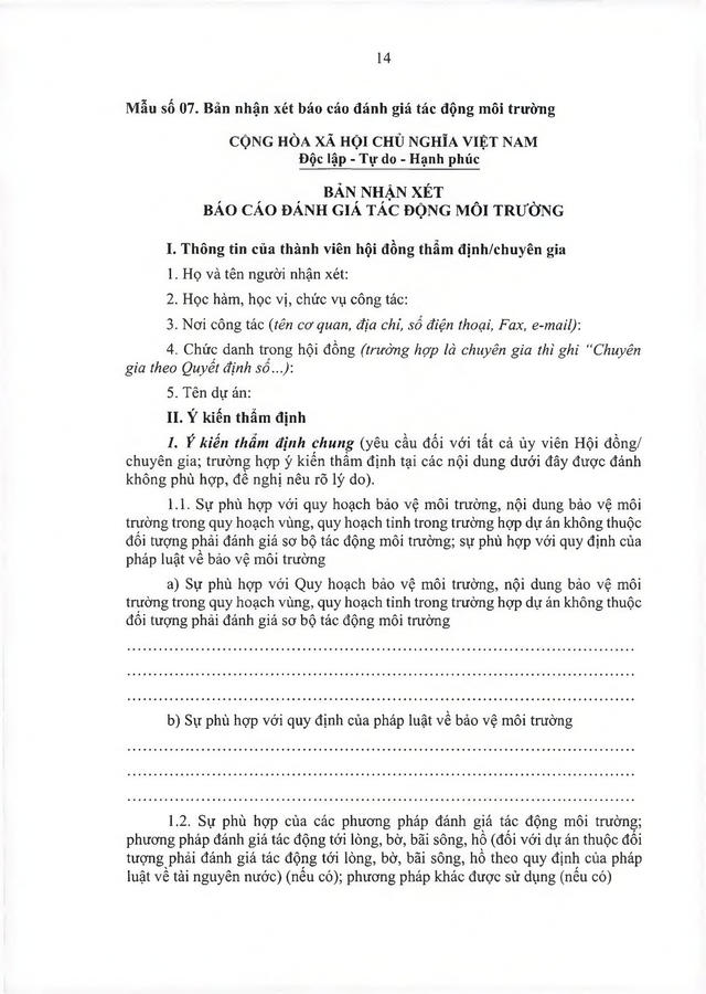 Thông tư ban hành Điều lệ Công tác bảo vệ môi trường của Quân đội nhân dân Việt Nam- Ảnh 75. Thông tư ban hành Điều lệ Công tác bảo vệ môi trường của Quân đội nhân dân Việt Nam- Ảnh 75.