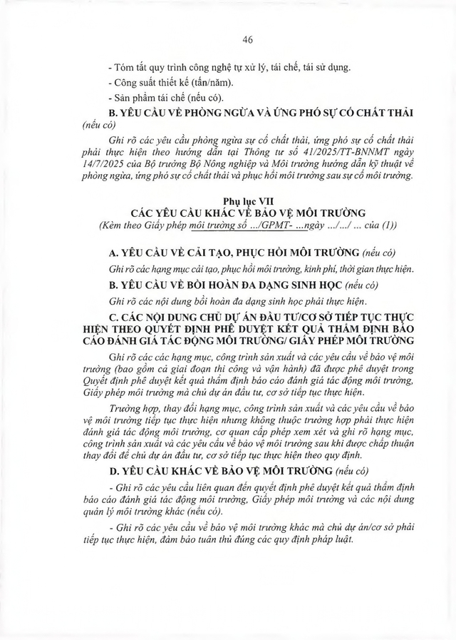 Thông tư ban hành Điều lệ Công tác bảo vệ môi trường của Quân đội nhân dân Việt Nam- Ảnh 147. Thông tư ban hành Điều lệ Công tác bảo vệ môi trường của Quân đội nhân dân Việt Nam- Ảnh 147.