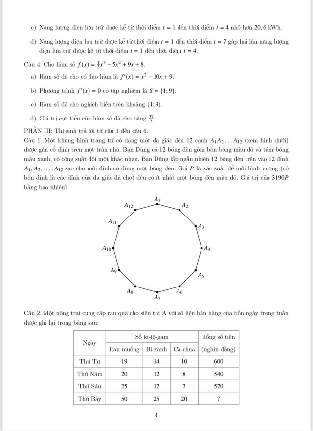 THI TỐT NGHIỆP THPT 2026: Đề thi môn Toán và gợi ý đáp án- Ảnh 11. THI TỐT NGHIỆP THPT 2026: Đề thi môn Toán và gợi ý đáp án- Ảnh 11.