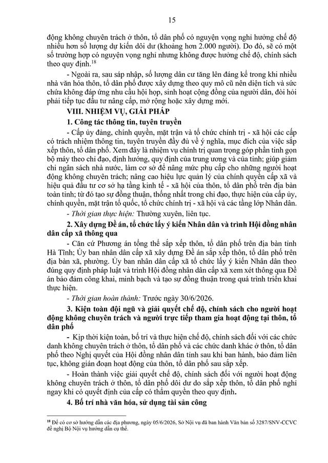 Phương án tổng thể sắp xếp thôn, tổ dân phố của Hà Tĩnh- Ảnh 18. Phương án tổng thể sắp xếp thôn, tổ dân phố của Hà Tĩnh- Ảnh 18.