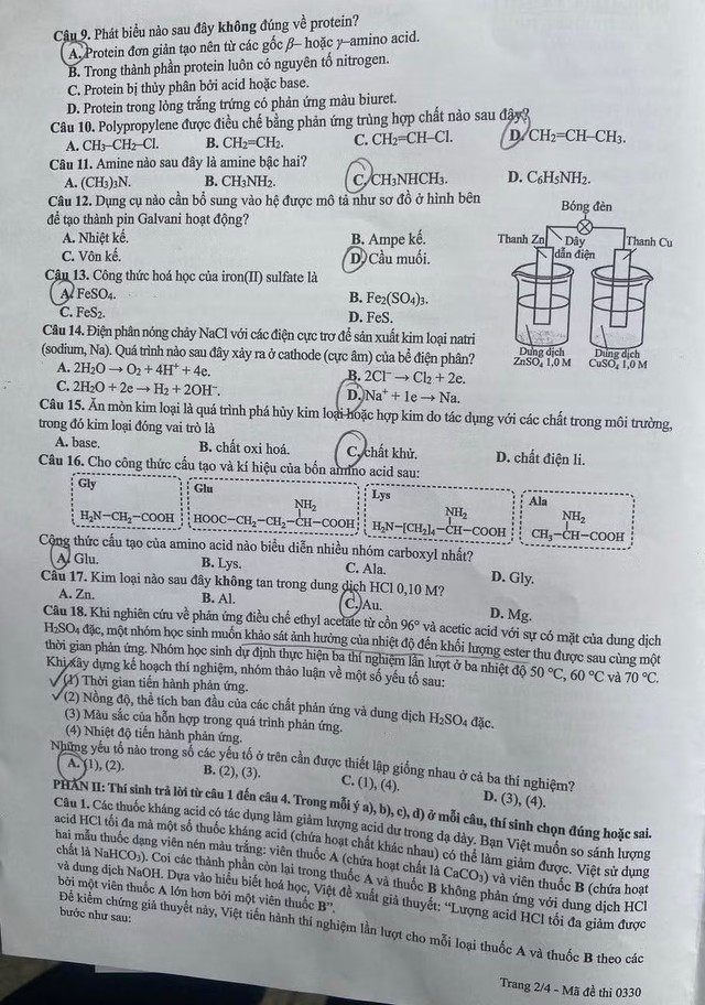 THI TỐT NGHIỆP THPT 2026: Đề thi môn Hóa học, gợi ý đáp án- Ảnh 4.