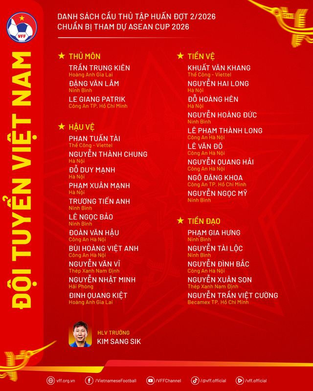 ASEAN CUP 2026: LỊCH THI ĐẤU, DANH SÁCH ĐỘI TUYỂN BÓNG ĐÁ VIỆT NAM- Ảnh 3. ASEAN CUP 2026: LỊCH THI ĐẤU, DANH SÁCH ĐỘI TUYỂN BÓNG ĐÁ VIỆT NAM- Ảnh 3.