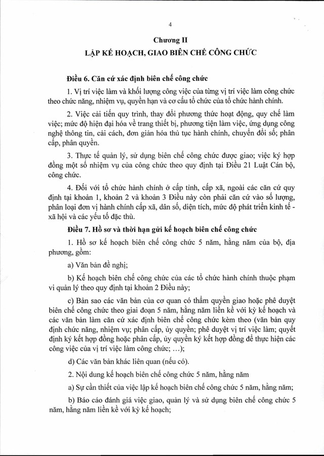 Dự thảo Nghị định quản lý, sử dụng biên chế công chức- Ảnh 4. Dự thảo Nghị định quản lý, sử dụng biên chế công chức- Ảnh 4.