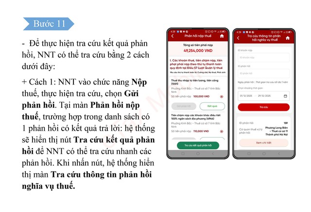 Hướng dẫn người nộp thuế phản hồi vướng mắc nghĩa vụ thuế trên ứng dụng Etax Mobile- Ảnh 12.