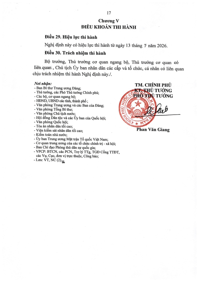 Nghị định số 190/2026/NĐ-CP quy định chi tiết một số điều của Luật Tình trạng khẩn cấp- Ảnh 17. Nghị định số 190/2026/NĐ-CP quy định chi tiết một số điều của Luật Tình trạng khẩn cấp- Ảnh 17.