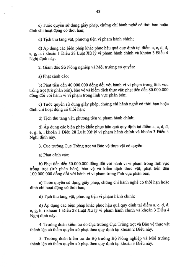 TOÀN VĂN: Nghị định 214/2026/NĐ-CP xử phạt vi phạm hành chính về trồng trọt, bảo vệ và kiểm dịch thực vật- Ảnh 43.