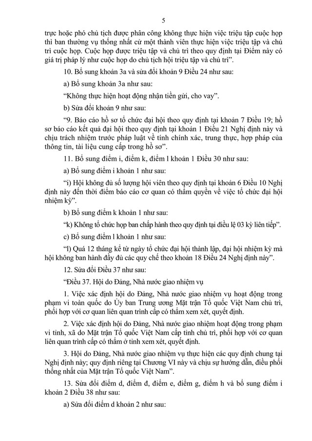 Đề xuất sửa đổi, bổ sung Nghị định quy định tổ chức, hoạt động và quản lý hội- Ảnh 5.