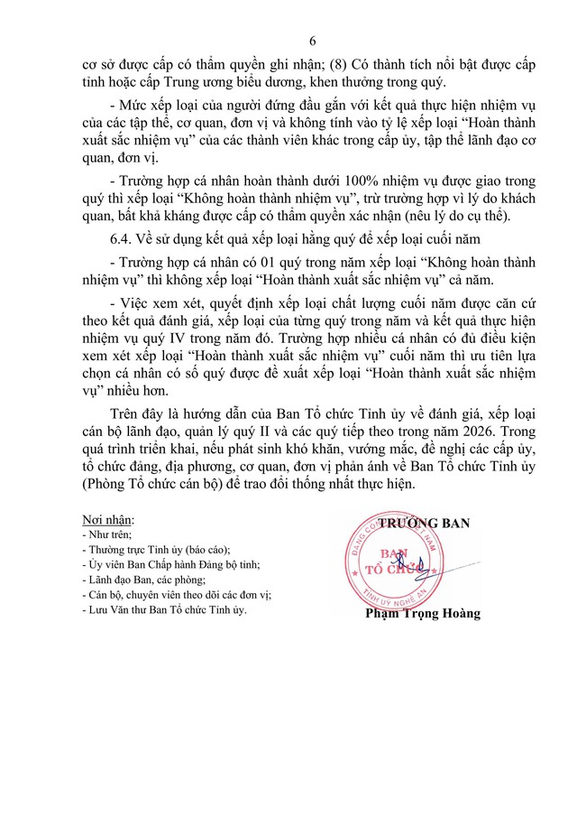 Hướng dẫn đánh giá, xếp loại cán bộ lãnh đạo, quản lý cấp tỉnh, cấp xã- Ảnh 7.