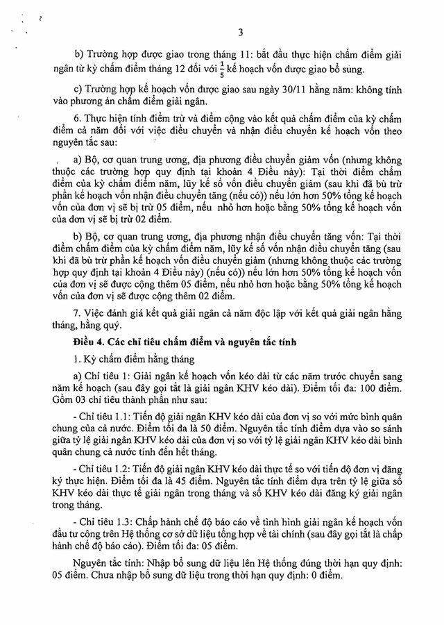 Quyết định số 1129/QĐ-TTg: PHƯƠNG ÁN CHẤM ĐIỂM GIẢI NGÂN KẾ HOẠCH VỐN ĐẦU TƯ CÔNG- Ảnh 4.