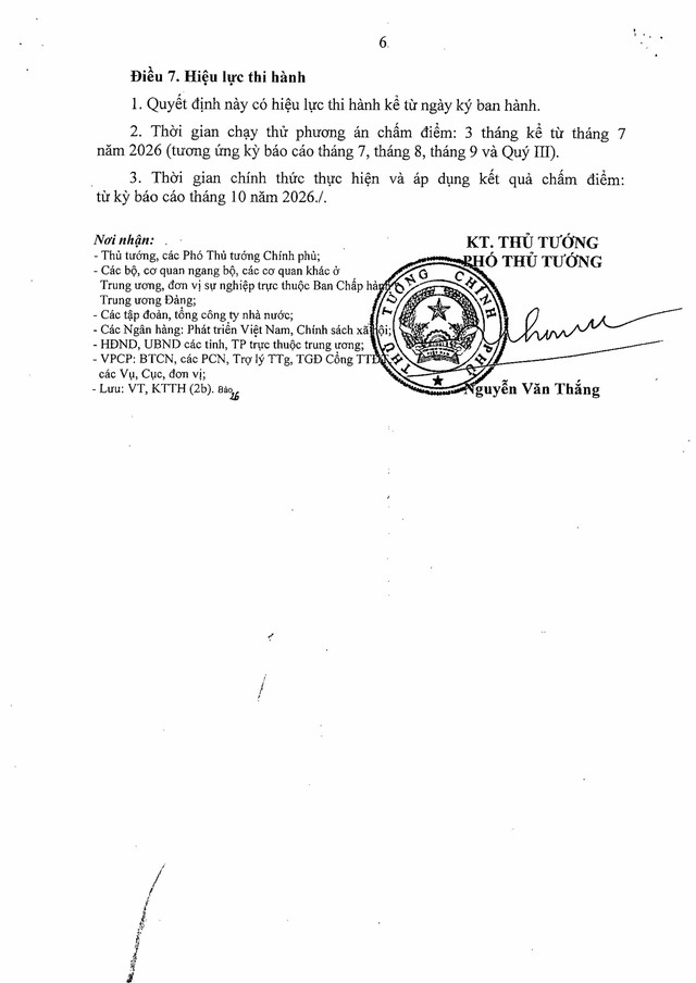 Quyết định số 1129/QĐ-TTg: PHƯƠNG ÁN CHẤM ĐIỂM GIẢI NGÂN KẾ HOẠCH VỐN ĐẦU TƯ CÔNG- Ảnh 7.