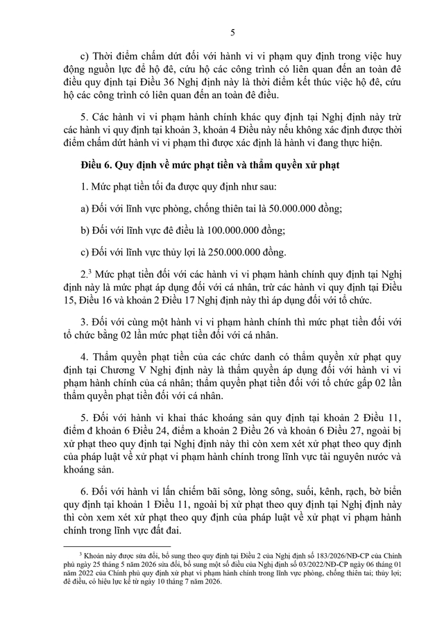 Văn bản hợp nhất 68/VBHN-BNNMT về xử phạt vi phạm hành chính lĩnh vực phòng chống thiên tai- Ảnh 5.
