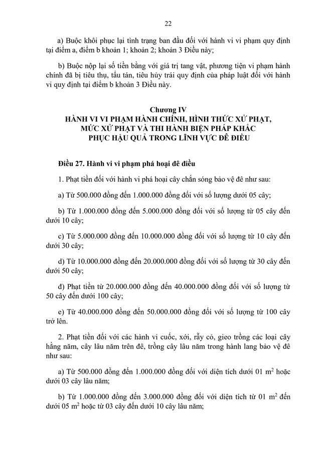 Văn bản hợp nhất 68/VBHN-BNNMT về xử phạt vi phạm hành chính lĩnh vực phòng chống thiên tai- Ảnh 22.
