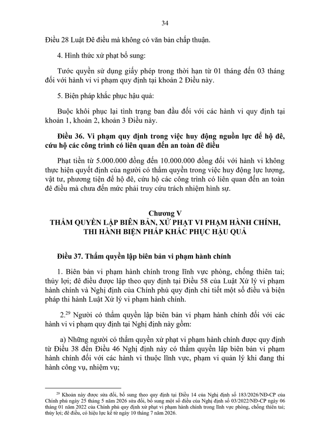 Văn bản hợp nhất 68/VBHN-BNNMT về xử phạt vi phạm hành chính lĩnh vực phòng chống thiên tai- Ảnh 34.