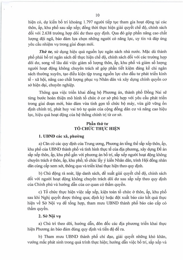 Phương án tổng thể sắp xếp thôn, tổ dân phố và chế độ, chính sách đối với người hoạt động không chuyên trách của TP Đồng Nai- Ảnh 10.