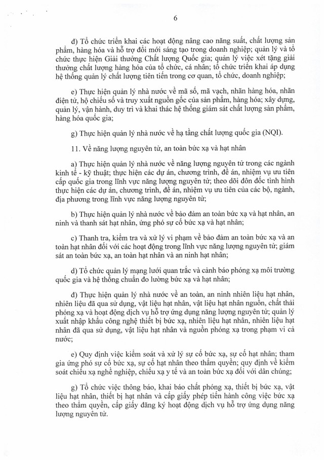 CƠ CẤU TỔ CHỨC MỚI CỦA BỘ KHOA HỌC VÀ CÔNG NGHỆ- Ảnh 6.