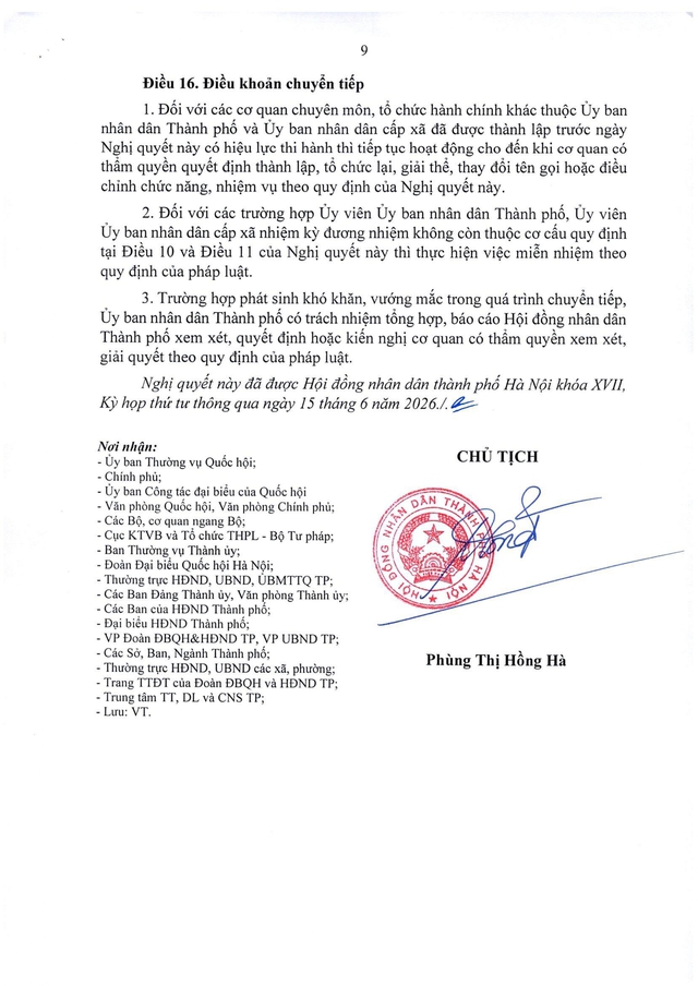 Nghị quyết 50/2026/NQ-HĐND quy định số lượng, cơ cấu Ủy viên UBND TP, Ủy viên UBND cấp хã của Hà Nội- Ảnh 8.