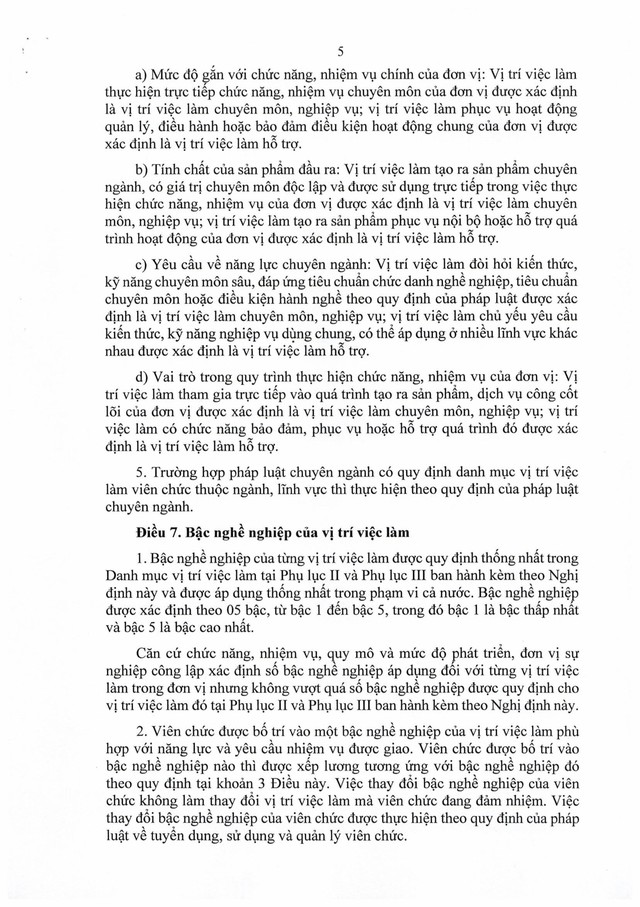 Nghị định số 232/2026/NĐ-CP quy định về vị trí việc làm của viên chức- Ảnh 10.