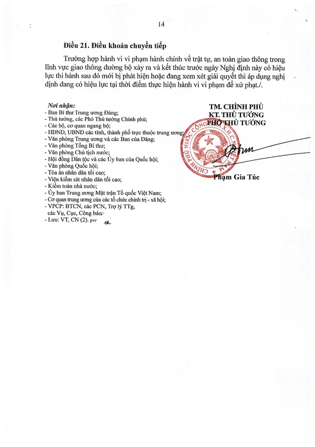 Nghị định số 238/2026/NĐ-CP sửa đổi quy định xử phạt vi phạm giao thông đường bộ; trừ điểm, phục hồi điểm giấy phép lái xe- Ảnh 14.