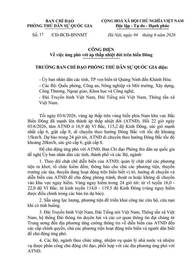 TIN ÁP THẤP NHIỆT ĐỚI và các chỉ đạo, hướng dẫn ứng phó- Ảnh 3.