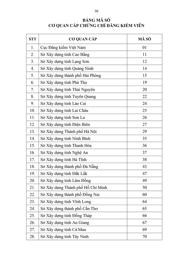 Quy định cấp mới, cấp lại, tạm đình chỉ, thu hồi chứng chỉ đăng kiểm viên- Ảnh 30.