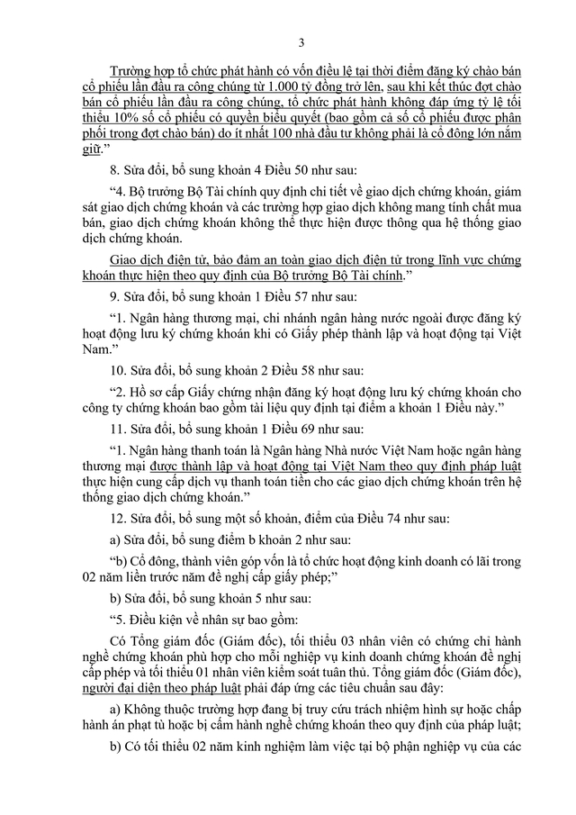 Dự thảo Luật sửa đổi, bổ sung một số điều của Luật Chứng khoán - Ảnh 3. Dự thảo Luật sửa đổi, bổ sung một số điều của Luật Chứng khoán - Ảnh 3.