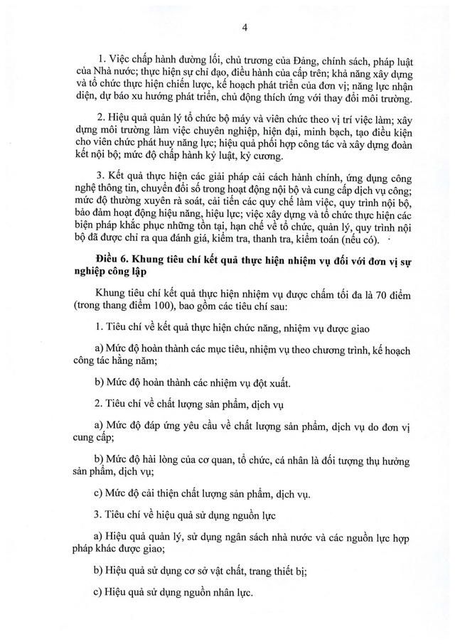 Nghị định 233/2026/NĐ-CP về đánh giá, xếp loại chất lượng với đơn vị sự nghiệp công lập và viên chức- Ảnh 4.