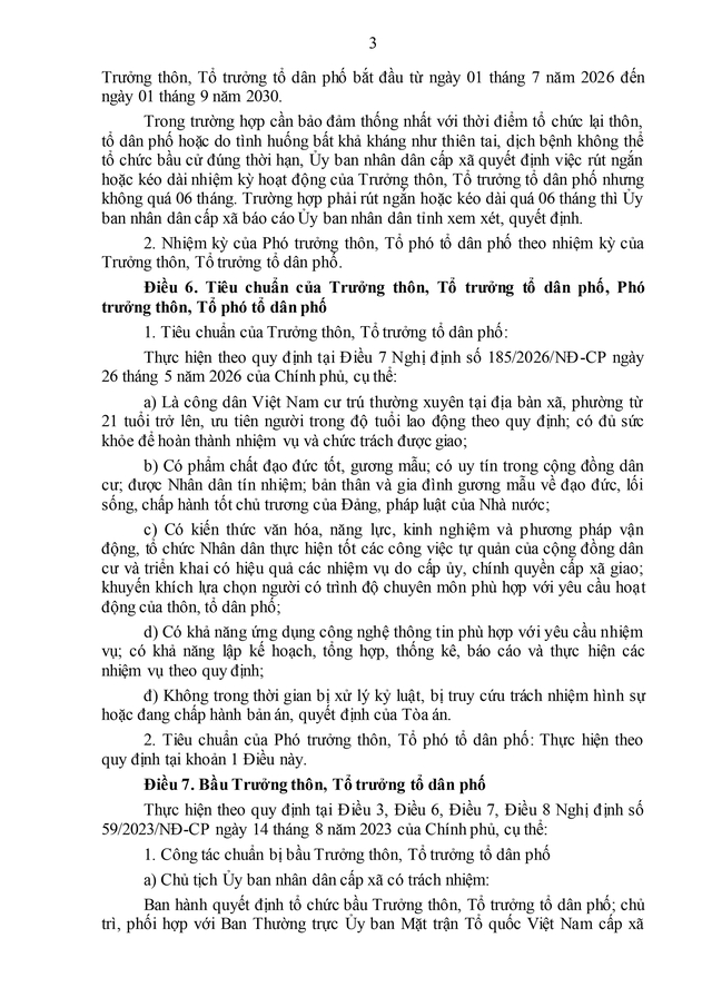 Thanh Hóa ban hành Quy chế tổ chức và hoạt động của thôn, tổ dân phố- Ảnh 5.