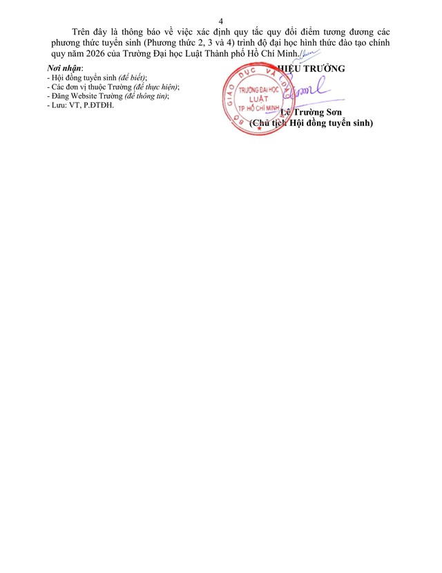 Điểm sàn Trường Đại học Luật thành phố Hồ Chí Minh 2026- Ảnh 14.