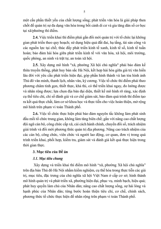 TOÀN VĂN: Đề án Triển khai thí điểm mô hình "Xã, phường xã hội chủ nghĩa" trên địa bàn TP Hà Nội - Ảnh 5.