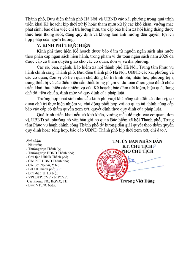 Các bước triển khai cao điểm liên ngành bảo đảm chi trả lương hưu, trợ cấp BHXH của Hà Nội- Ảnh 7.