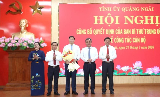Ban Bí thư điều động, chỉ định đồng chí Nguyễn Đức Tâm giữ chức Phó Bí thư Tỉnh ủy Quảng Ngãi- Ảnh 2.