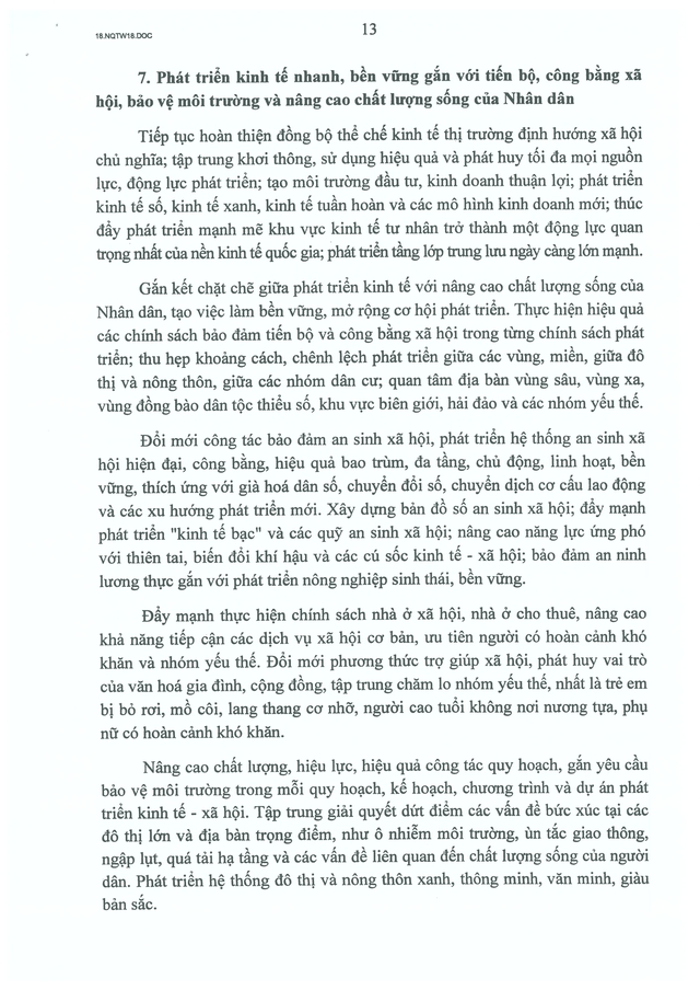 TOÀN VĂN: Nghị quyết số 18-NQ/TW về xây dựng xã hội kỷ cương, an toàn, văn minh, hài hòa, phát triển- Ảnh 13.
